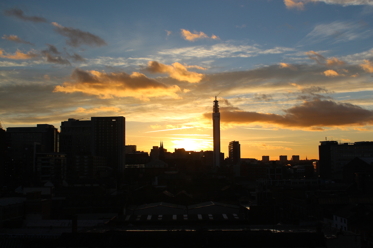 Birmingham Skyline Sunset